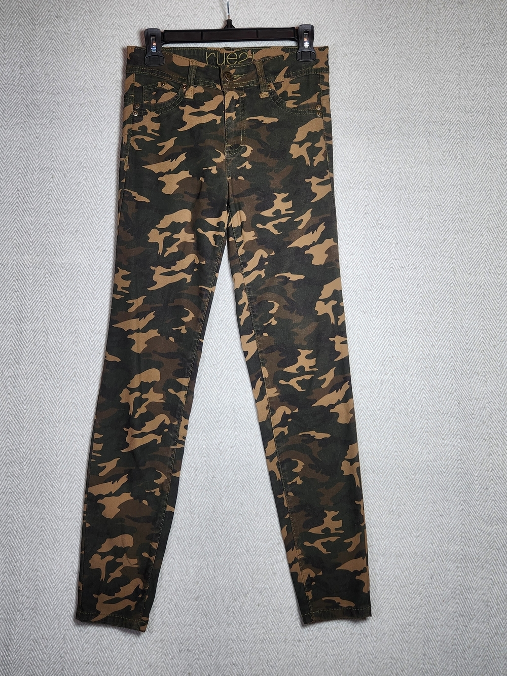 Rue21 Women’s 5/6 28" Waist Camo Mid Rise Jeggings - Green & Brown